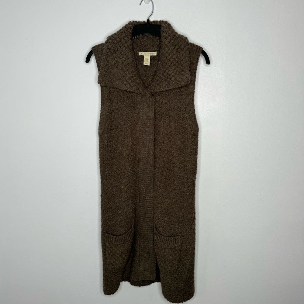 A. giannetti long cardigan size large